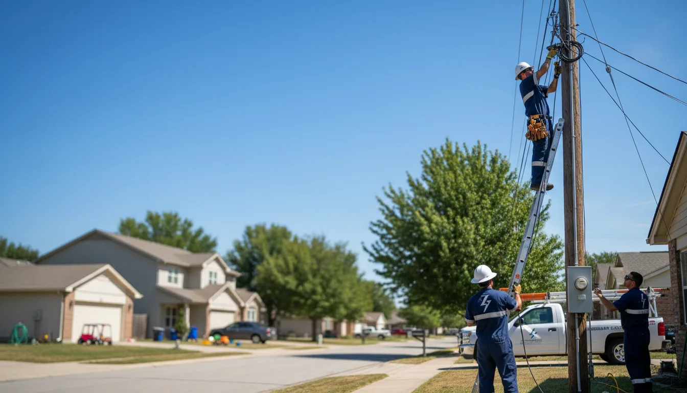 Residential electrician providing installation services in Eagle Lake, MN